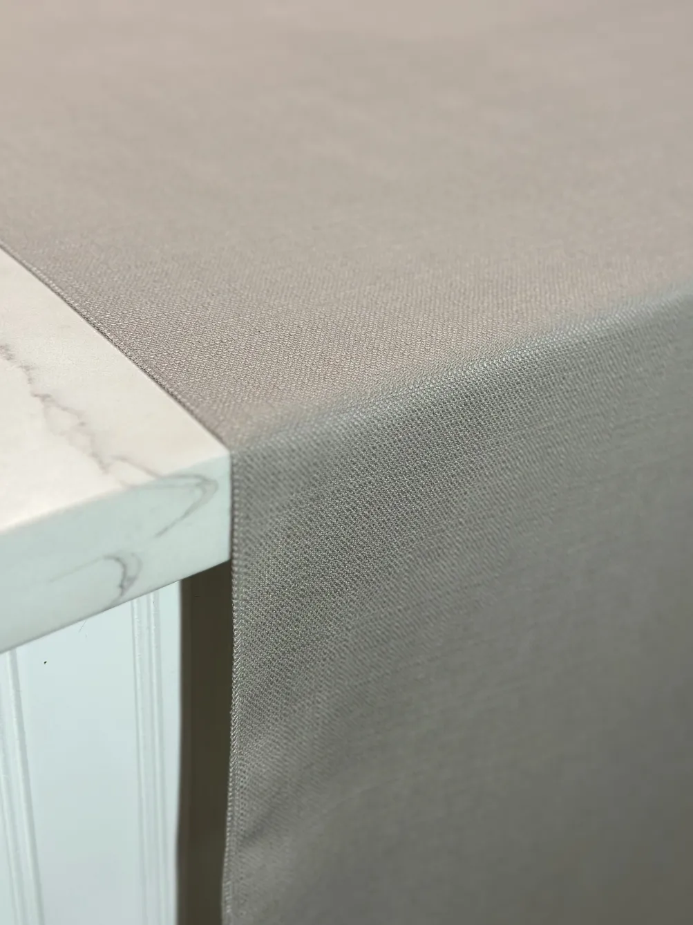 Rustic Linen Table Linen in Silver