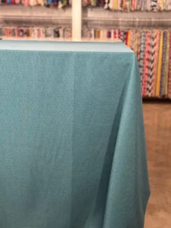 Rustic Linen Table Linen in Teal