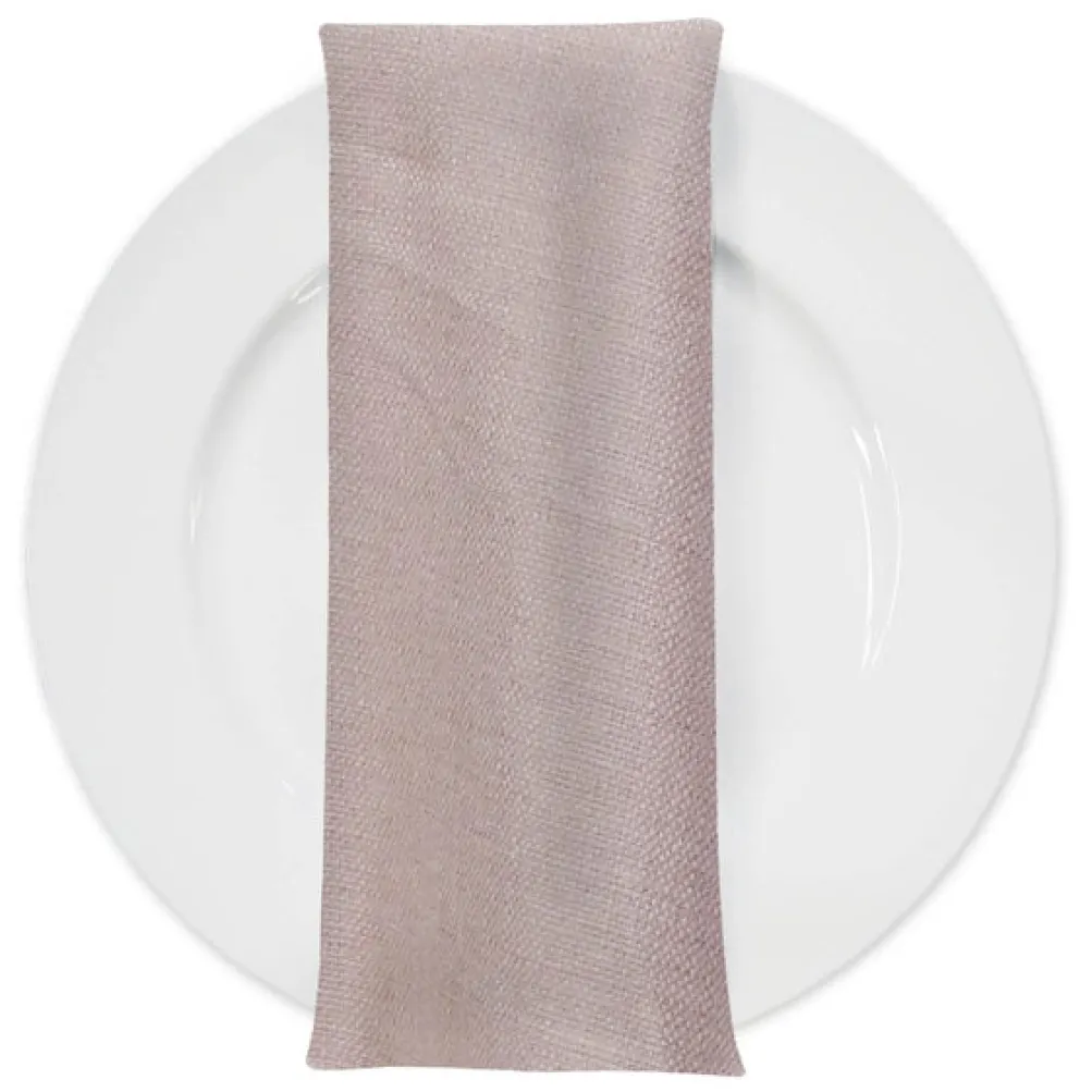 Rustic Linen Table Napkin in Blush