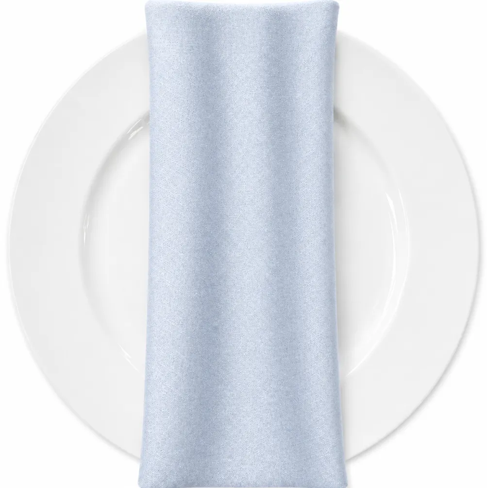 Rustic Linen Table Napkin in Lt Blue