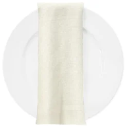 Rustic Linen Table Napkin in Off White