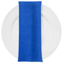 Rustic Linen Table Napkin in Royal