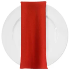 Rustic Linen Table Napkin in Red