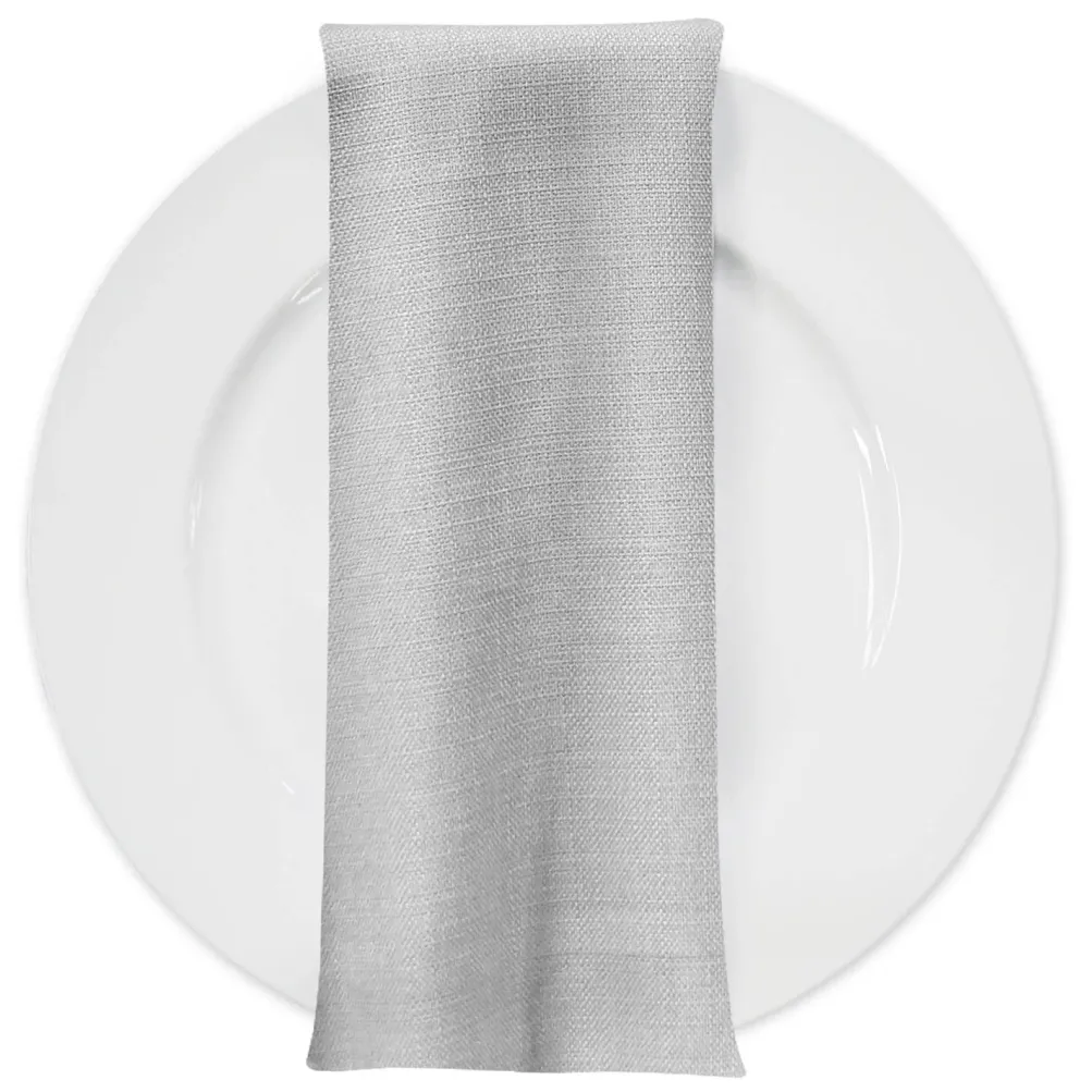 Rustic Linen Table Napkin in White