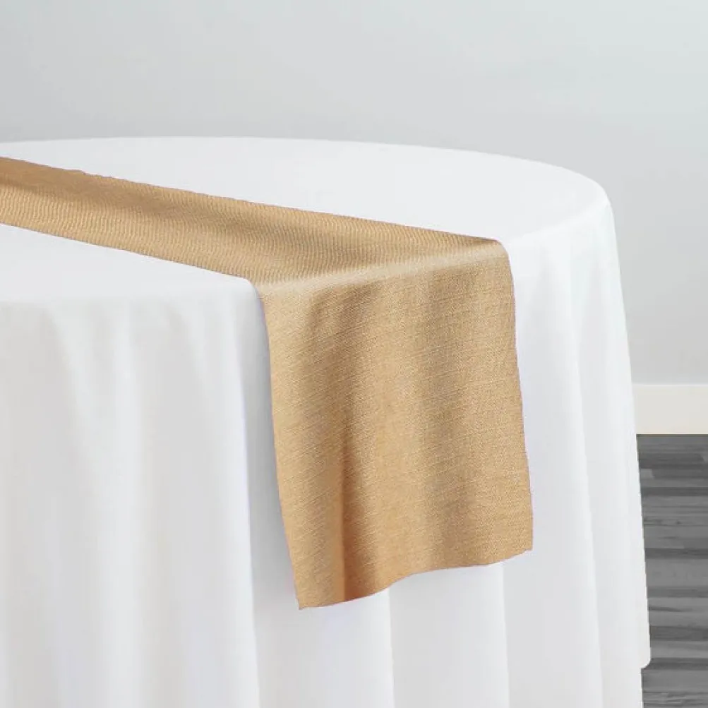 Rustic Linen Table Runner in Honey