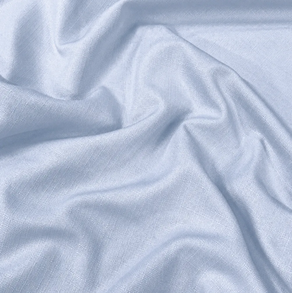 Rustic Linen Table Runner in Lt Blue