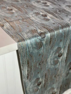 Sahara Jacquard Table Linen in Turquoise