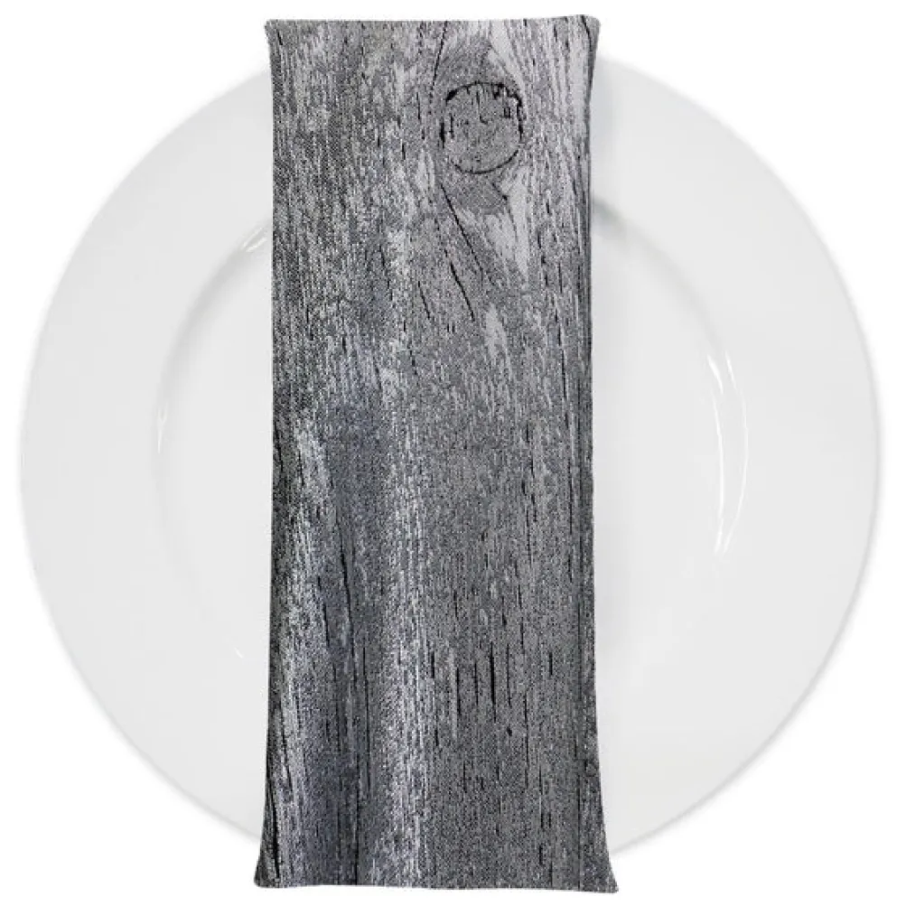 Sahara Jacquard Table Napkin in Silver