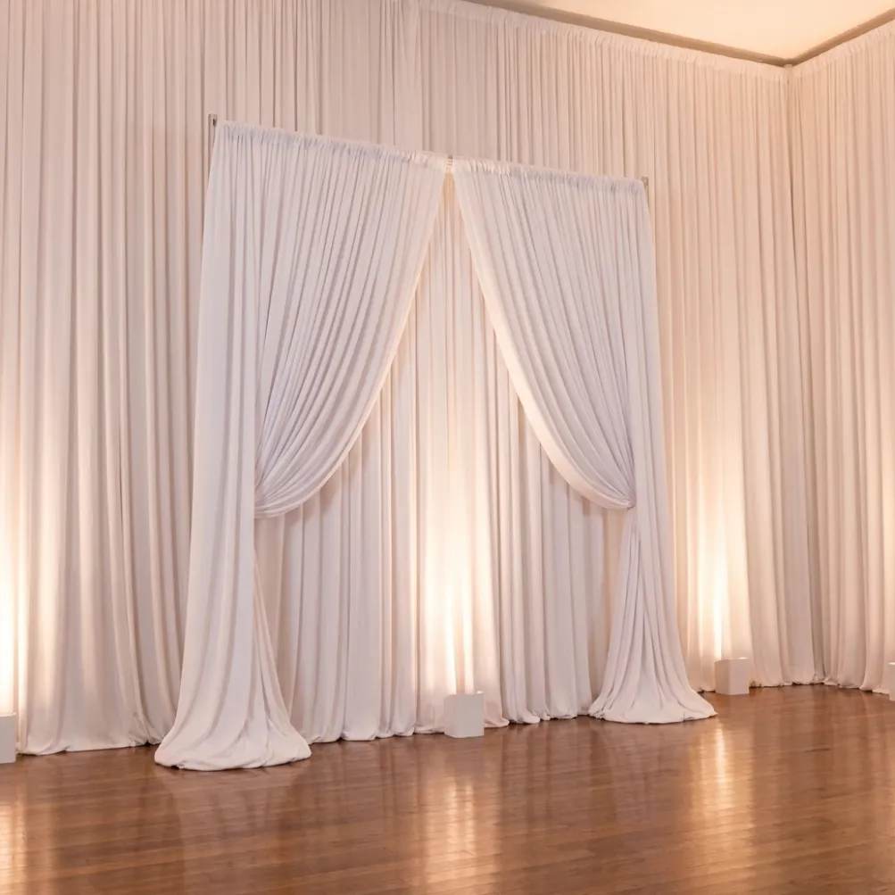 Scuba (Wrinkle-Free) Drapery Panel in White