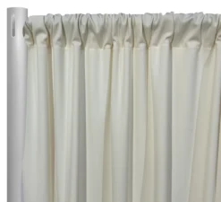 Scuba (Wrinkle-Free) Drapery Panel in Ivory