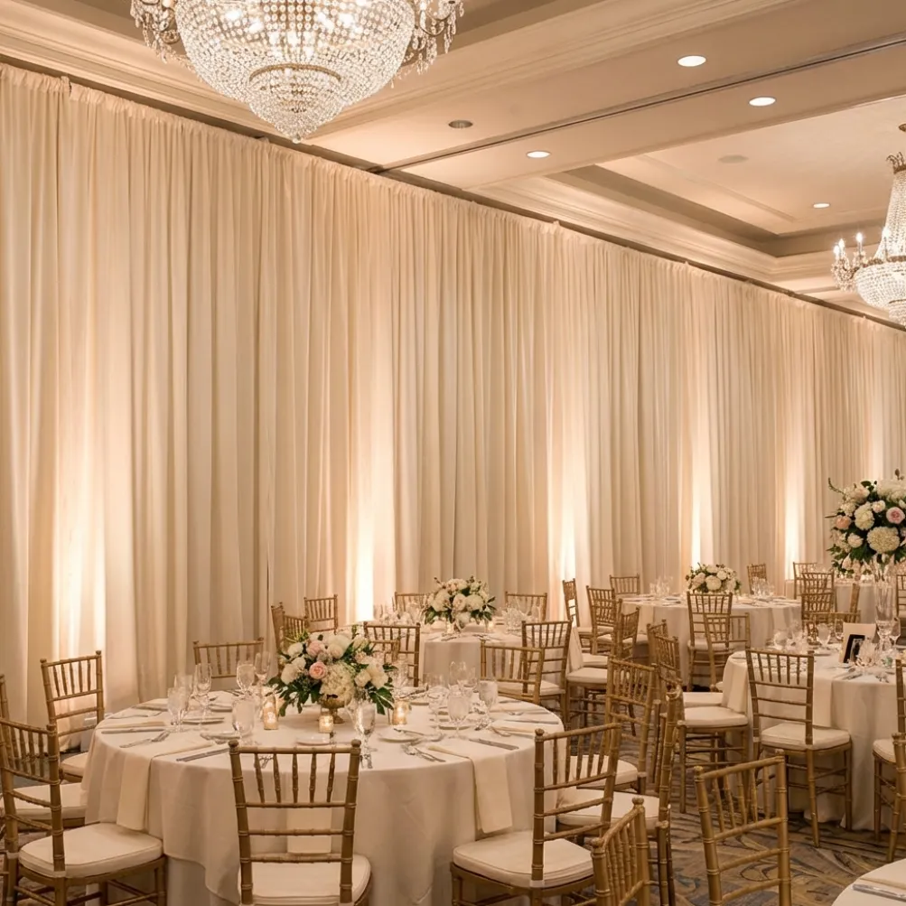 Scuba (Wrinkle-Free) Drapery Panel in Ivory