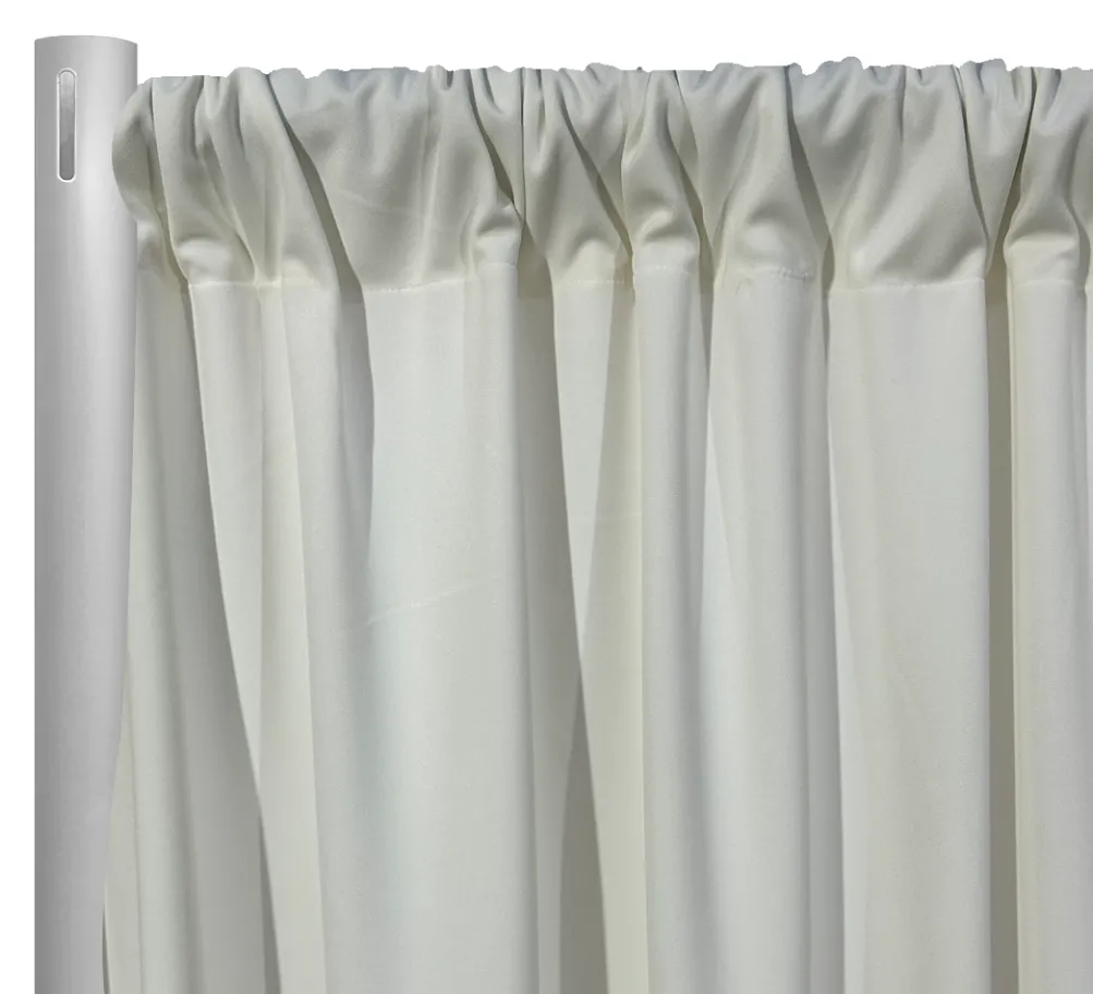 Scuba (Wrinkle-Free) Drapery Panel in Off White