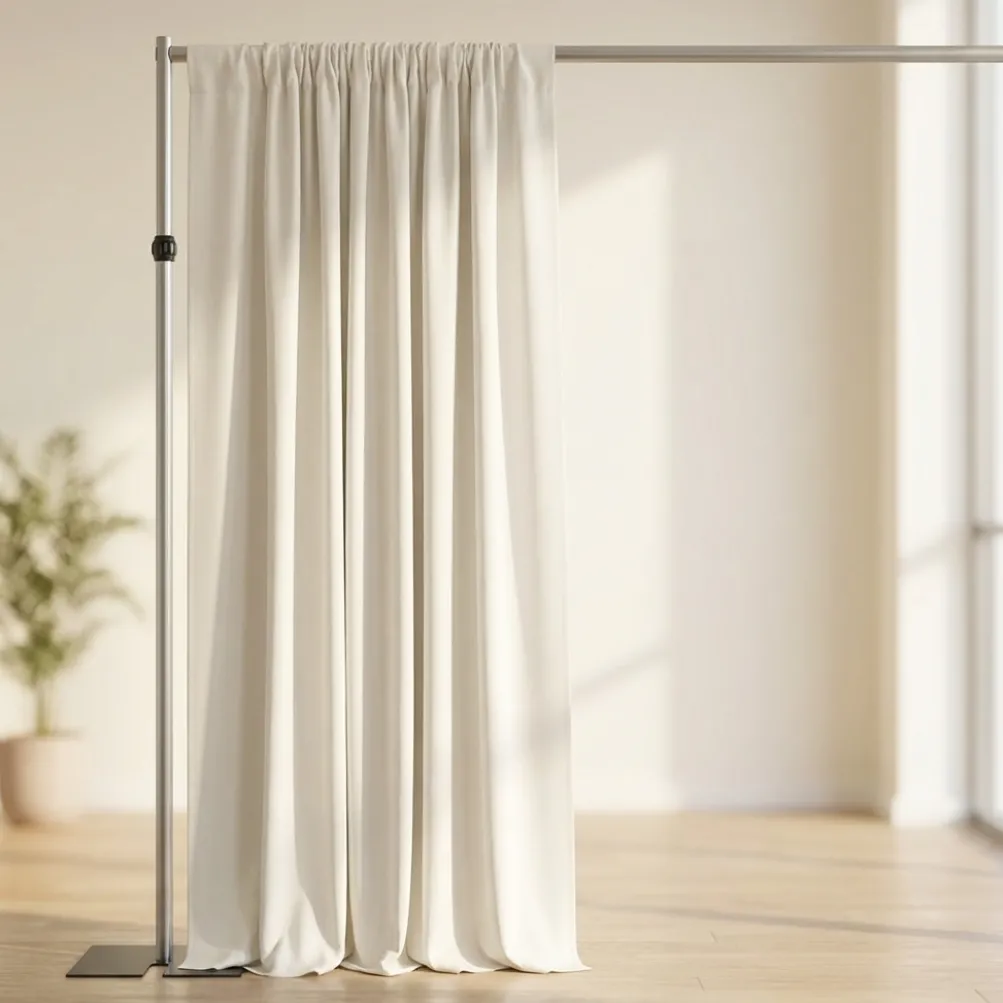 Scuba (Wrinkle-Free) Drapery Panel in Off White