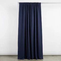 Scuba (Wrinkle-Free) Drapery Panel in Navy
