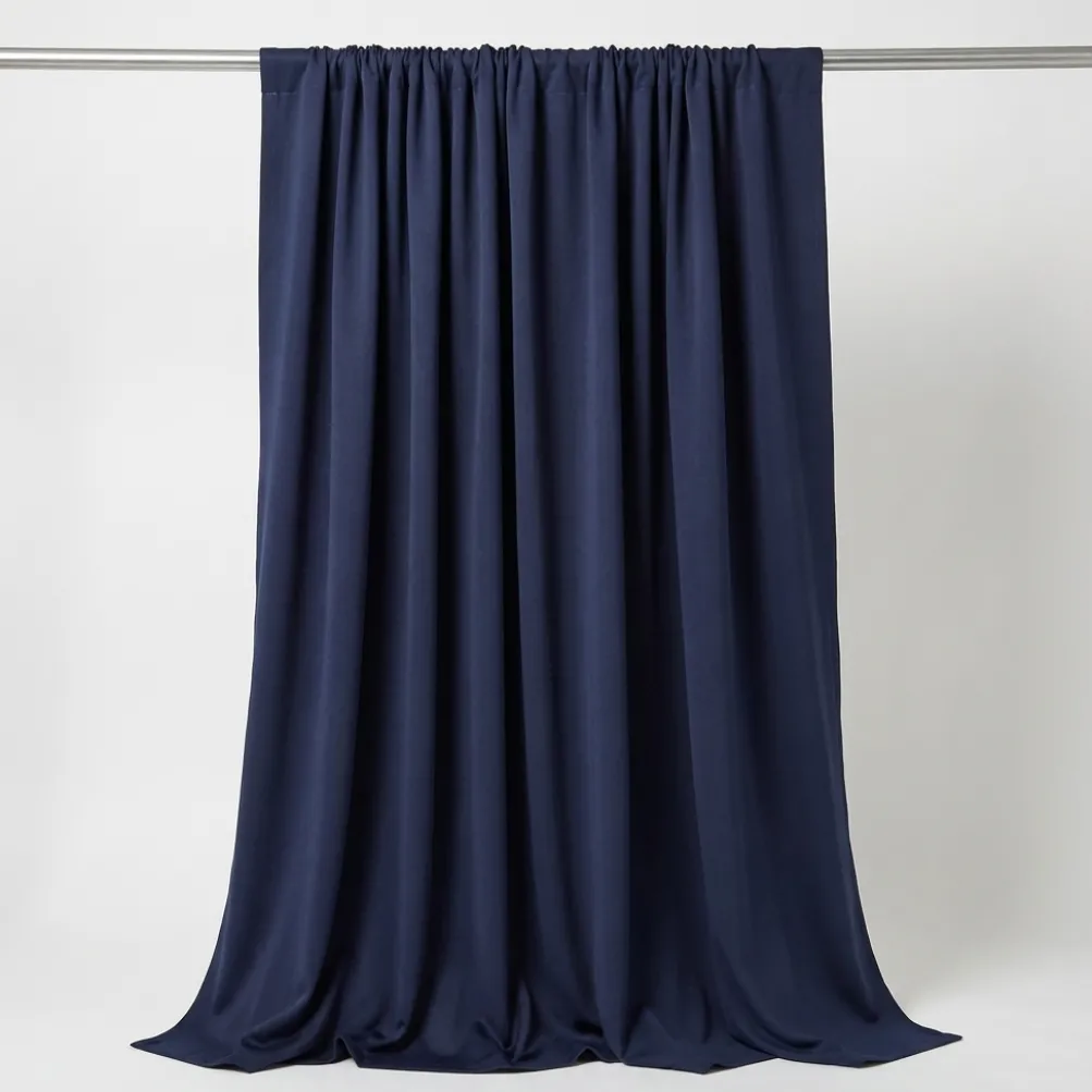 Scuba (Wrinkle-Free) Drapery Panel in Navy