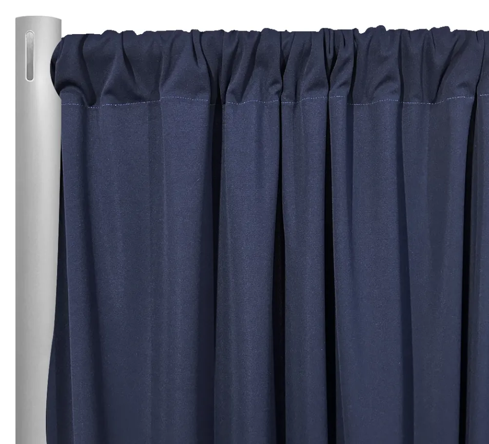 Scuba (Wrinkle-Free) Drapery Panel in Navy