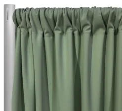 Scuba (Wrinkle-Free) Drapery Panel in Sage Mint
