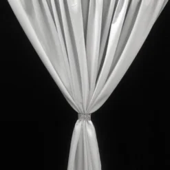 Scuba (Wrinkle-Free) Drapery Panel in Red