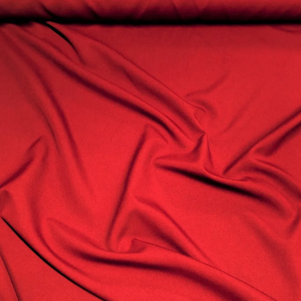 Scuba (Wrinkle-Free) Drapery Panel in Red