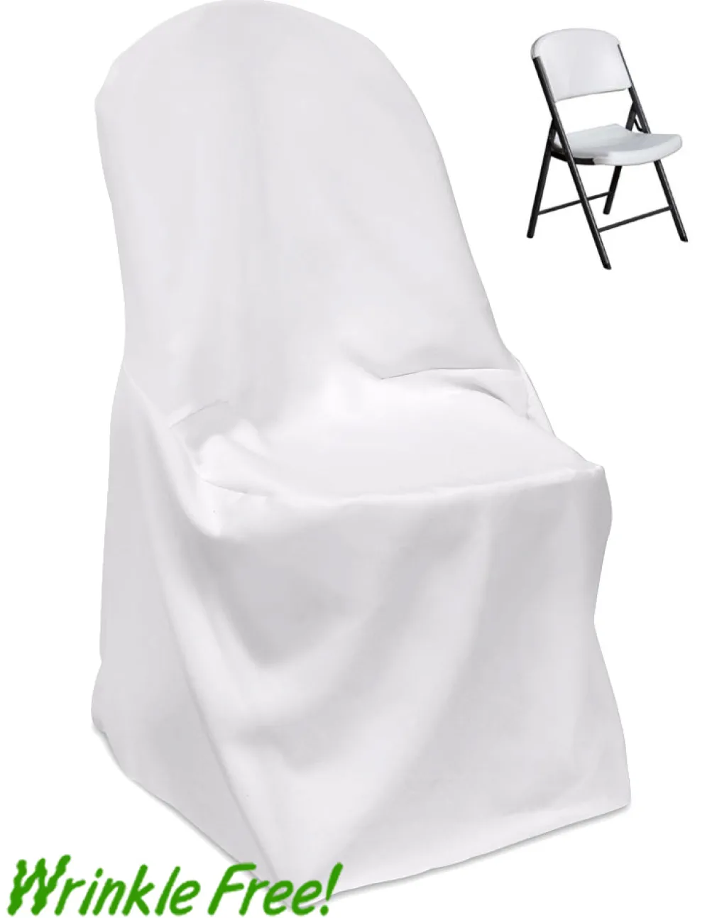 Scuba (Wrinkle-Free) Lifetime (Roundtop) Folding Chair Cover - Premium Quality