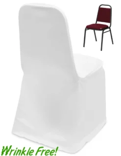 Scuba (Wrinkle-Free) Stacking Banquet Chair Cover - Premium Quality