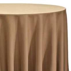 Scuba (Wrinkle-Free) Table Linen in Camel