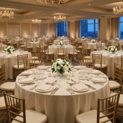 Scuba (Wrinkle-Free) Table Linen in Ivory