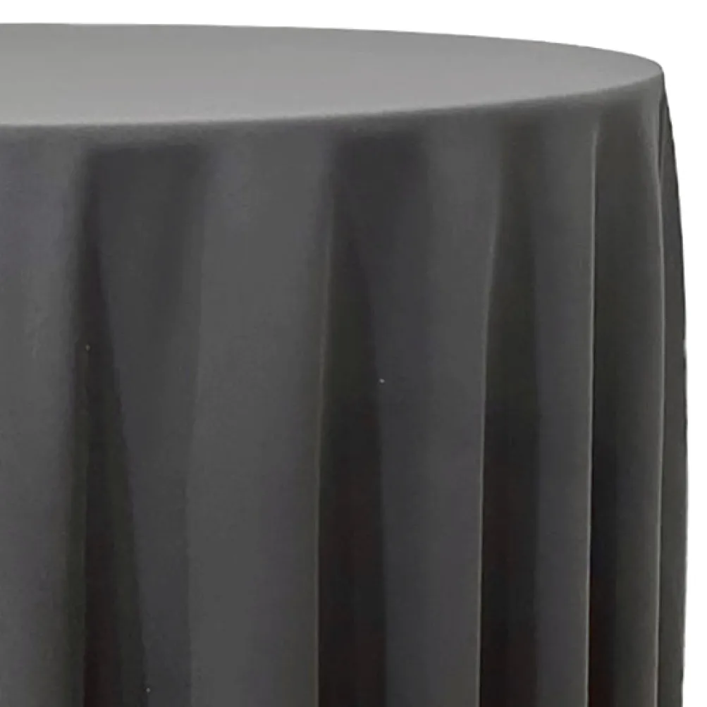 Scuba (Wrinkle-Free) Table Linen in Charcoal