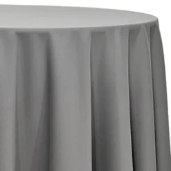 Scuba (Wrinkle-Free) Table Linen in Gray