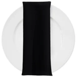 Scuba (Wrinkle-Free) Table Napkin in Black