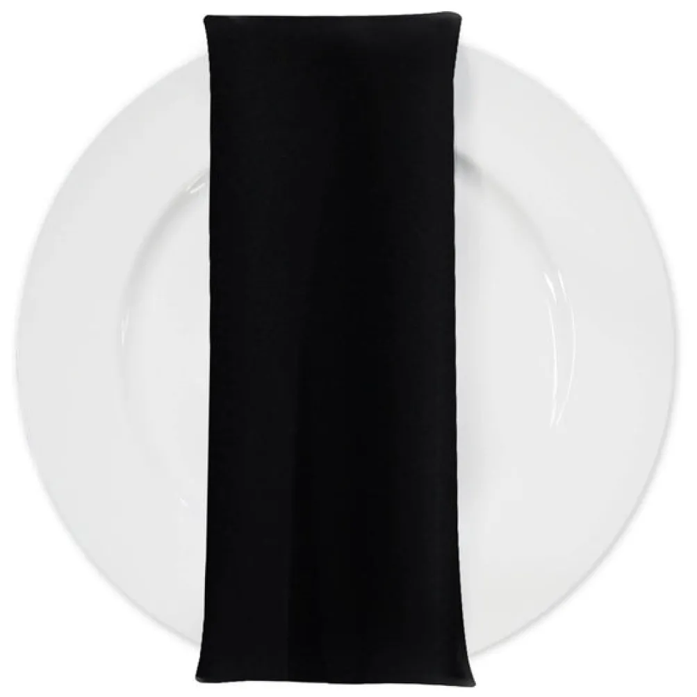 Scuba (Wrinkle-Free) Table Napkin in Black