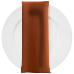 Scuba (Wrinkle-Free) Table Napkin in Rust 1351