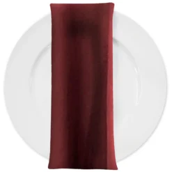 Scuba (Wrinkle-Free) Table Napkin in Burgundy