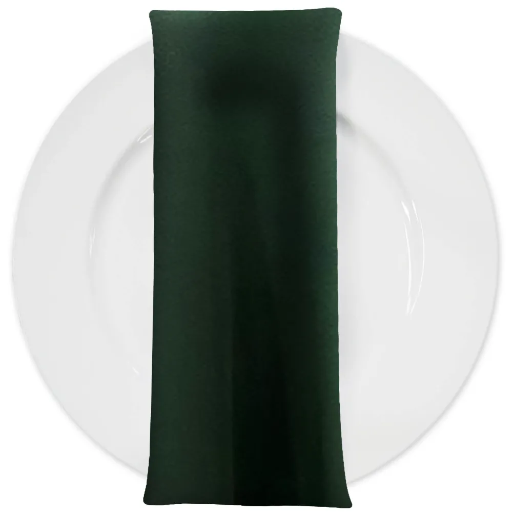 Scuba (Wrinkle-Free) Table Napkin in Hunter Green