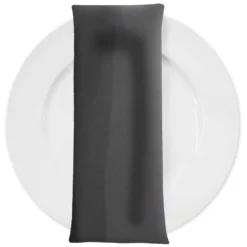 Scuba (Wrinkle-Free) Table Napkin in Charcoal