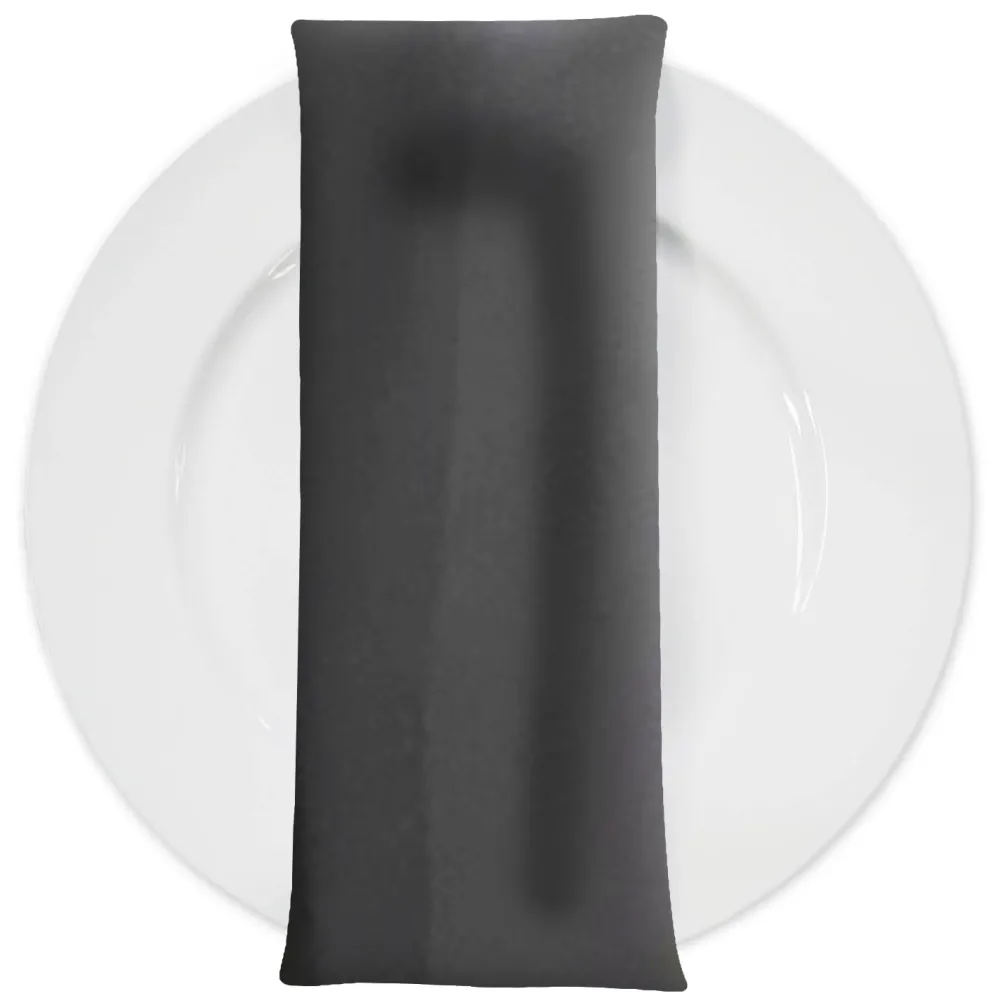 Scuba (Wrinkle-Free) Table Napkin in Charcoal