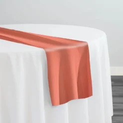 Scuba (Wrinkle-Free) Table Runner in Coral 1202