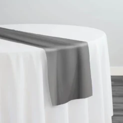 Scuba (Wrinkle-Free) Table Runner in Gray