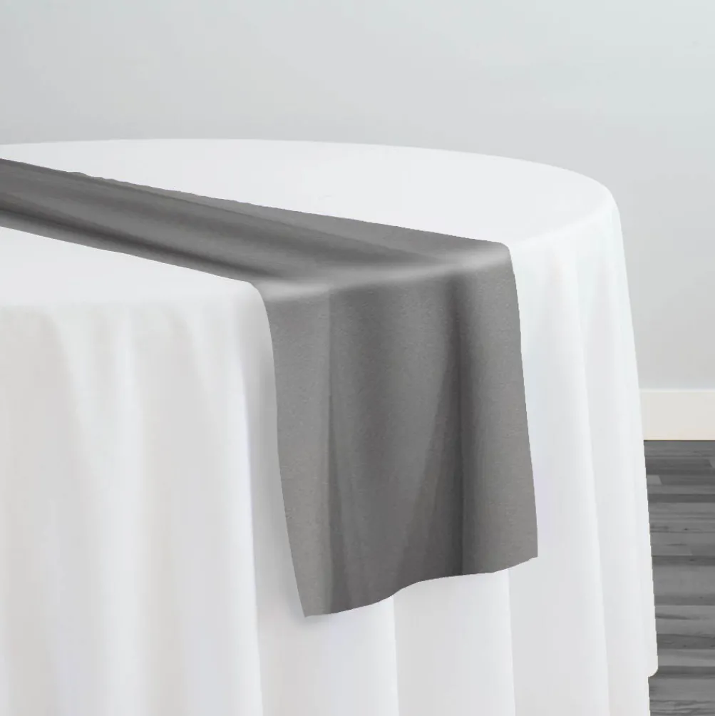 Scuba (Wrinkle-Free) Table Runner in Gray