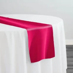 Scuba (Wrinkle-Free) Table Runner in Fuchsia