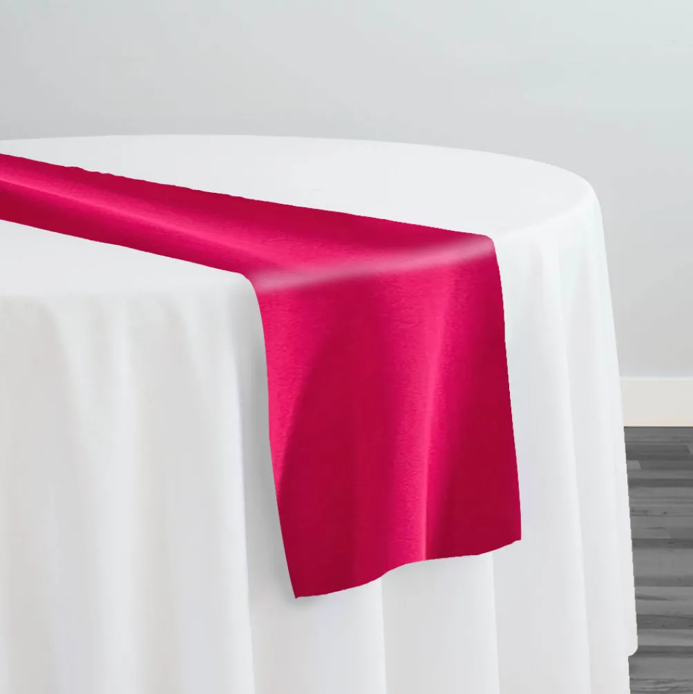 Scuba (Wrinkle-Free) Table Runner in Fuchsia