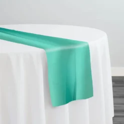 Scuba (Wrinkle-Free) Table Runner in Teal Green 2001