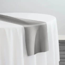 Scuba (Wrinkle-Free) Table Runner in Silver 1310