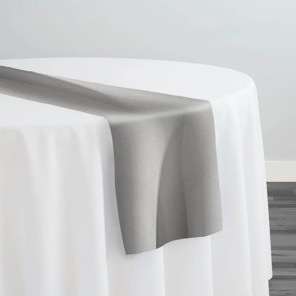 Scuba (Wrinkle-Free) Table Runner in Silver 1310