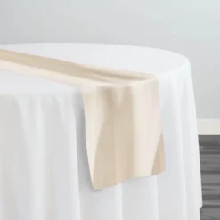 Scuba (Wrinkle-Free) Table Runner in Ivory