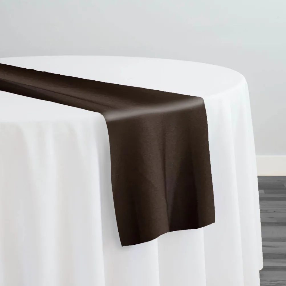 Scuba (Wrinkle-Free) Table Runner in Brown