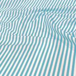 Seersucker (Poly Print) Table Linen in Turquoise