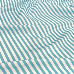 Seersucker (Poly Print) Table Linen in Turquoise