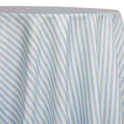 Seersucker (Poly Print) Table Linen in Lt Blue