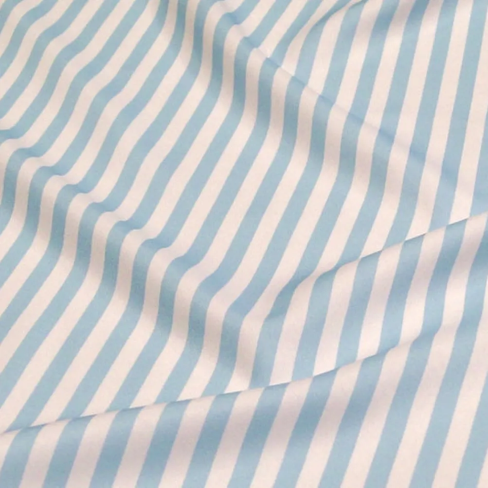 Seersucker (Poly Print) Table Linen in Lt Blue